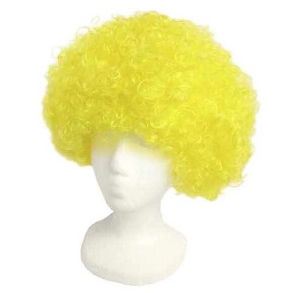 Cesar Masquerade | Bright Yellow Halloween Clown Wig - Picture 1 of 11